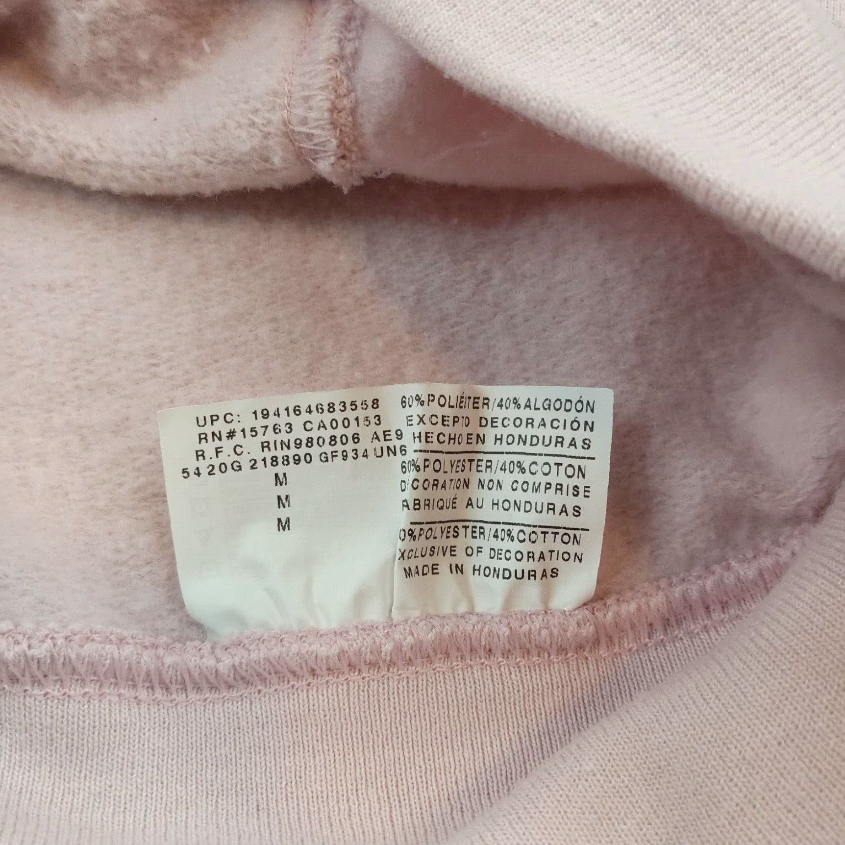 Champion Champion Hoodie Womens Medium Pink Sweatshirt Casual Pullover Size M / US 6-8 / IT 42-44 - 7 Thumbnail