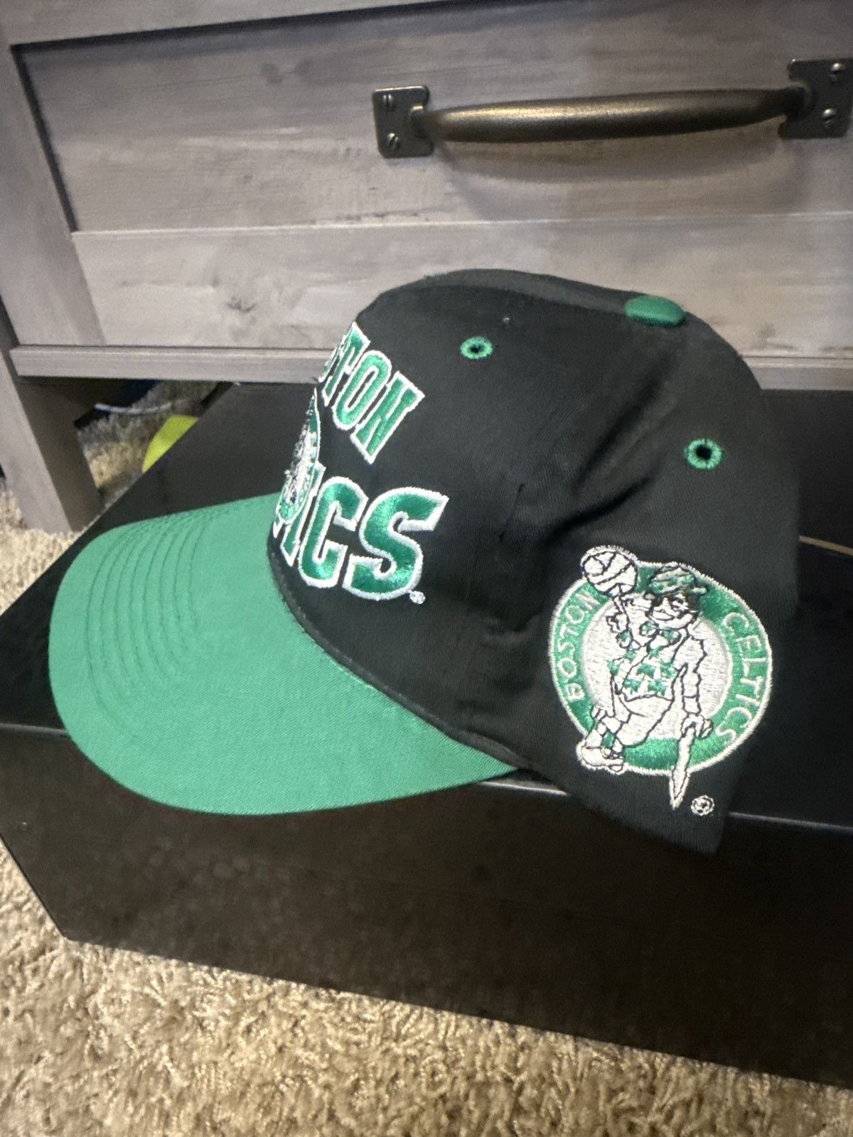 NBA Vintage Rare Boston Celtics Snapback Size ONE SIZE - 2 Thumbnail
