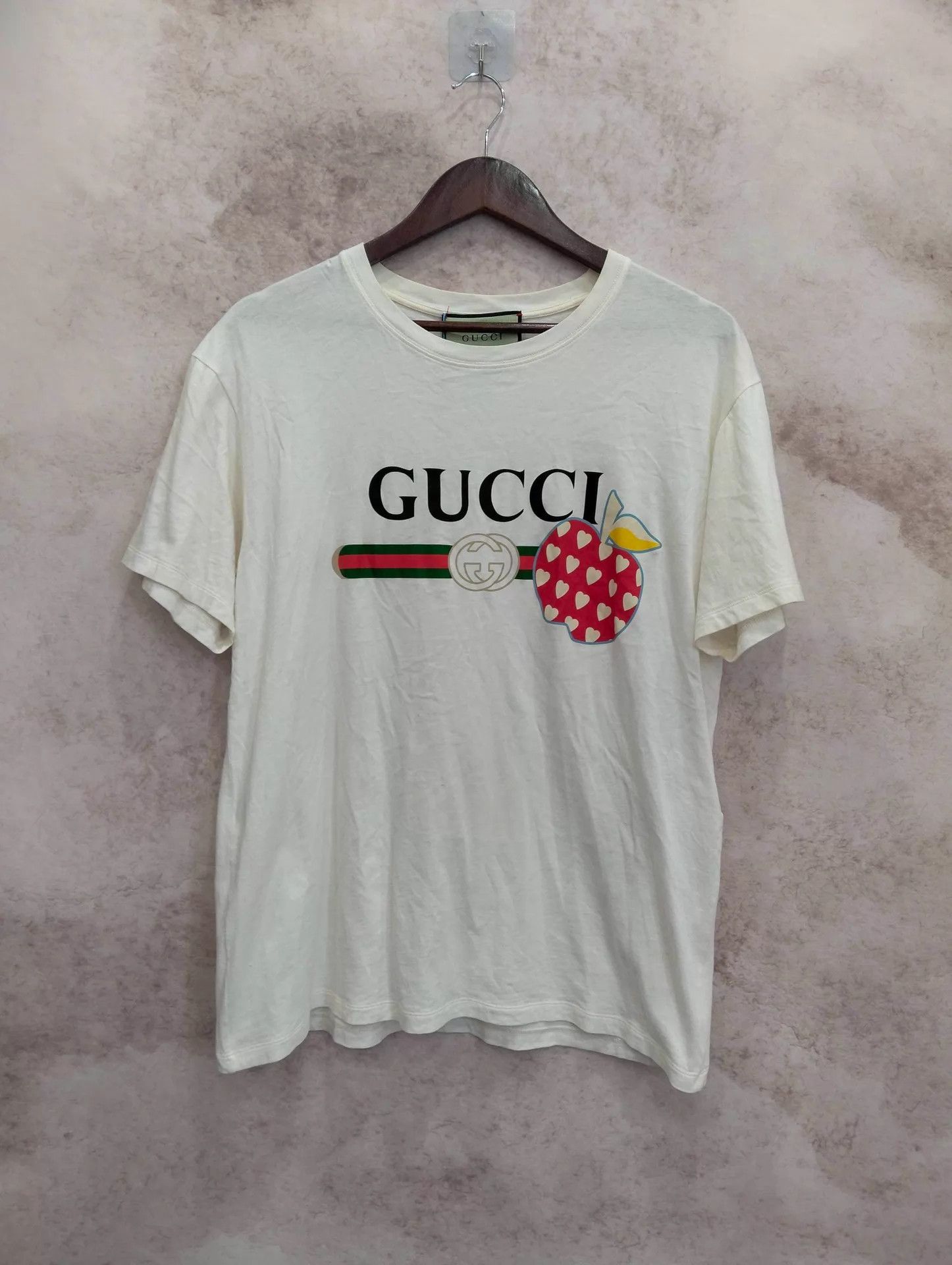 Gucci GUCCI logo crewneck apple print short sleeve T-shirt M Size US M / EU 48-50 / 2 - 1 Thumbnail