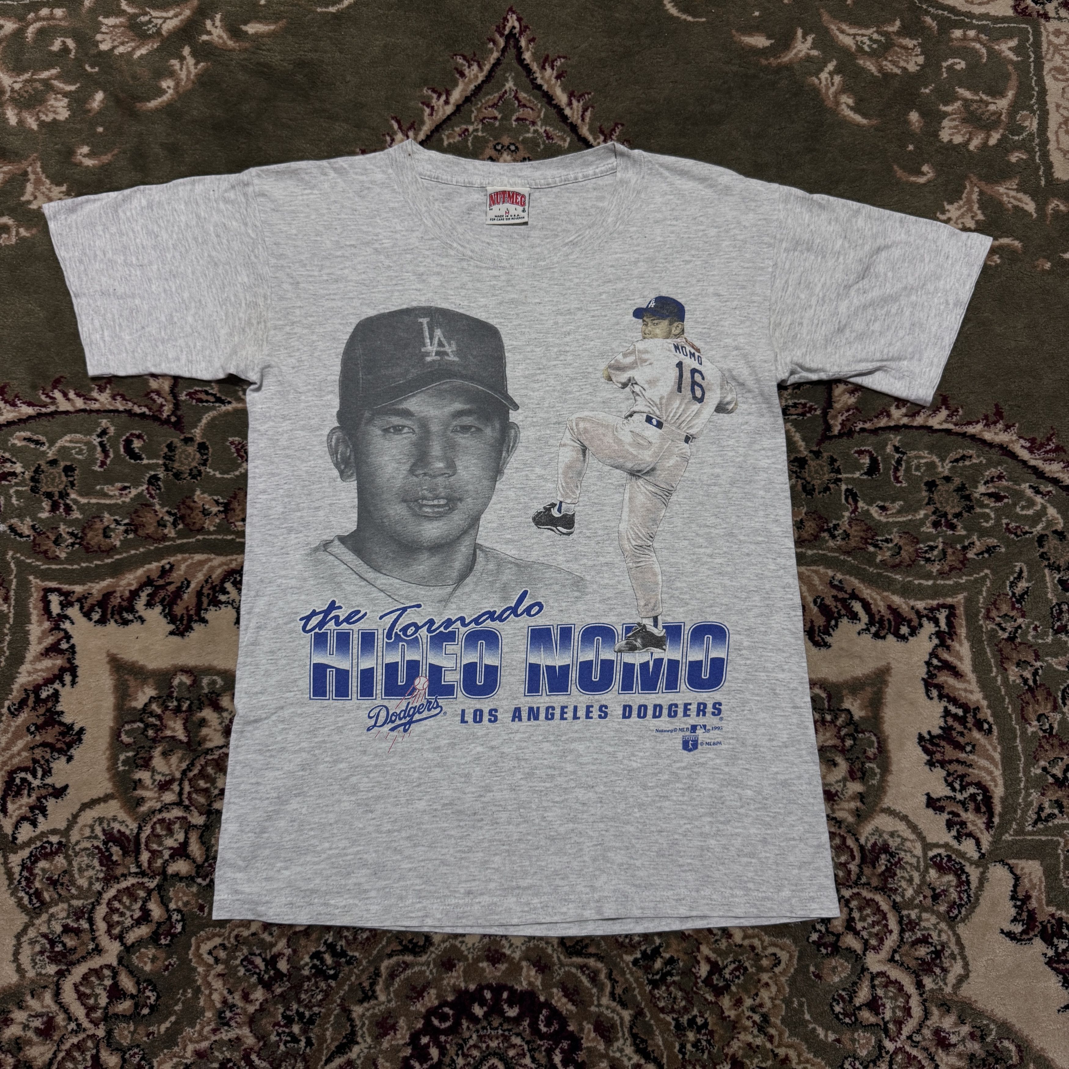 Vintage Vintage LA Dodge Hideo Nomo The Tornado T shirt M Size US M / EU 48-50 / 2 - 1 Thumbnail