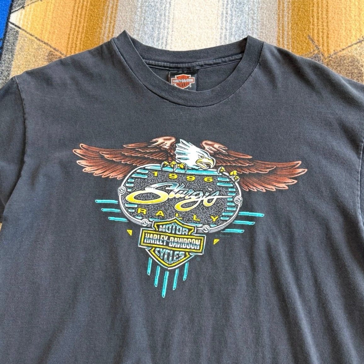 Harley Davidson VINTAGE Harley Davidson Sturgis 1996 Biker T-Shirt Size L USA Size US L / EU 52-54 / 3 - 6 Thumbnail