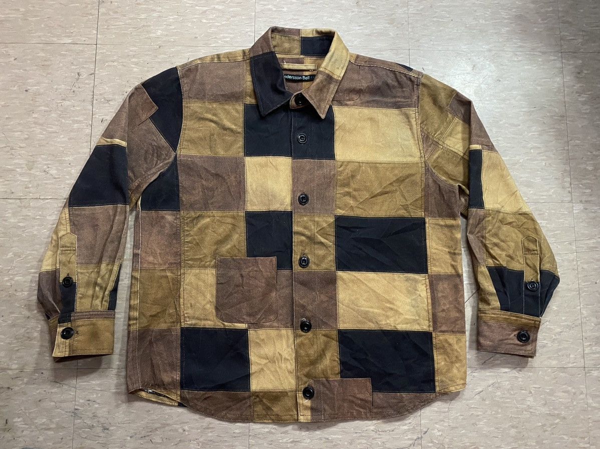 Andersson Bell × Designer Andersson Bell leather patchwork print shirt Size US S / EU 44-46 / 1 - 5 Thumbnail