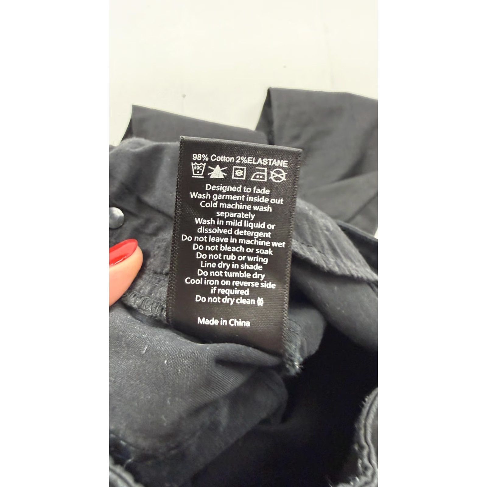 Vintage ELK Jeans Womens 29 Black High Rise Skinny Stretch Denim Dark Wash Slim Leg Jeans Size 29" - 6 Thumbnail