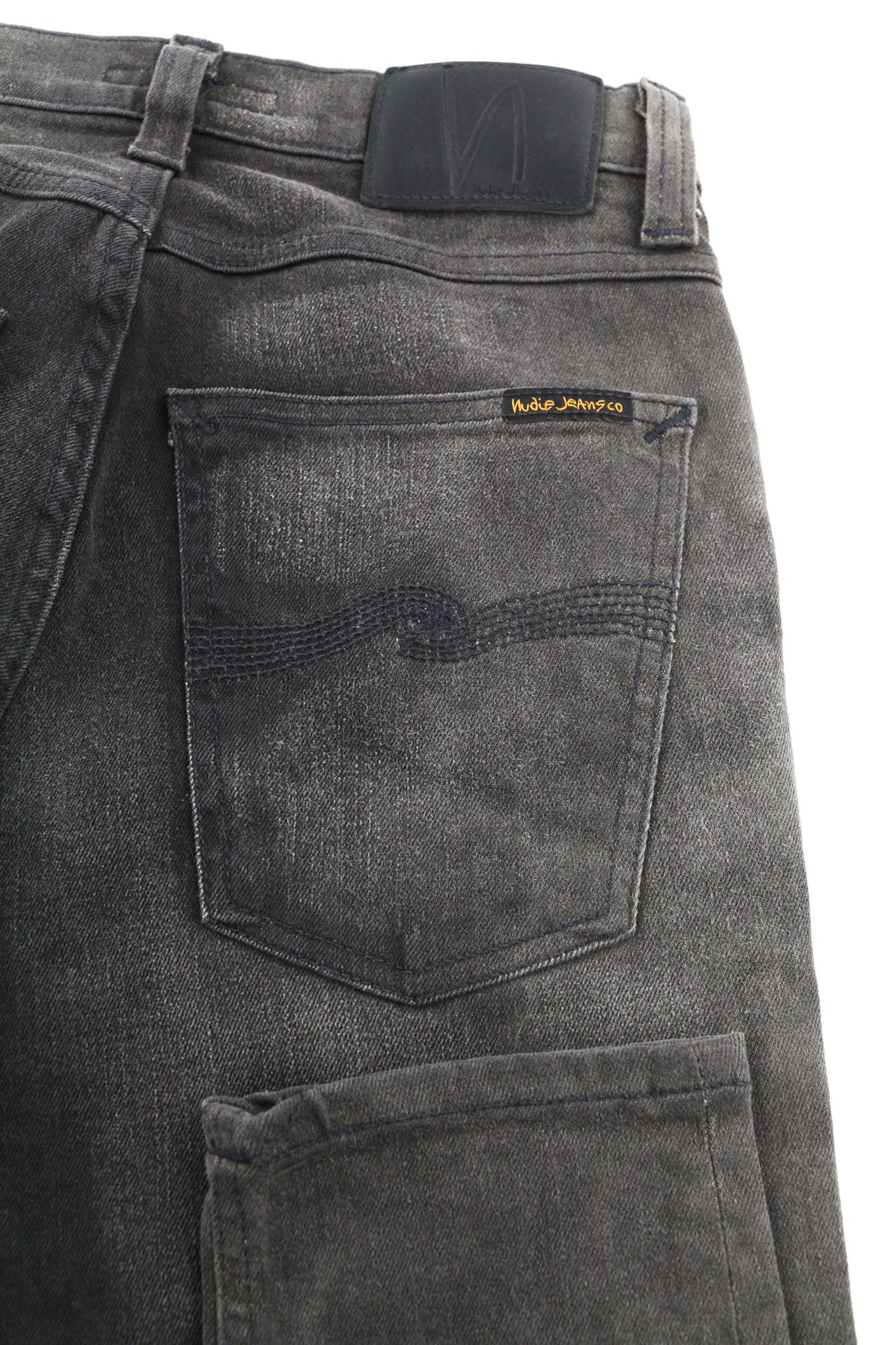 Nudie Jeans PIPE LED W28/L32 Grey Marble Organic Skinny Zip Dark 81918 Size US 28 / EU 44 - 5 Thumbnail
