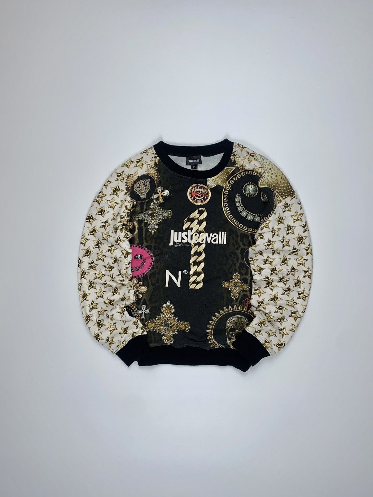 🚨 Just Cavalli Roberto vintage Y2K sweatshirt woman’s 44