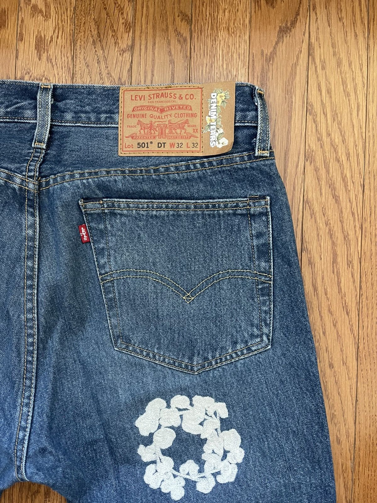 DENIM TEARS Denim Tears Levi’s Cotton Wreath Chain Stitch Jean Sz. 32 Size US 32 / EU 48 - 5 Thumbnail
