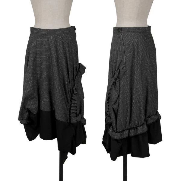 Comme des Garcons size S Retro dark gray lace overskirt