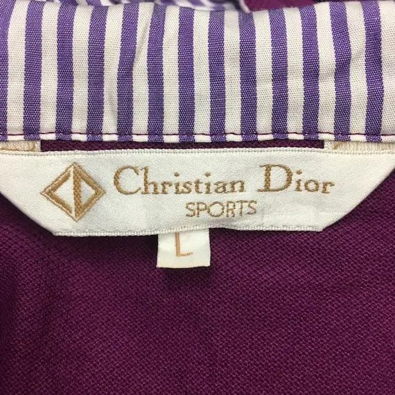 Dior Vtg CHRISTIAN DIOR PARIS Sports Purple Hoodie Made In Italy Size L / US 10 / IT 46 - 5 Thumbnail