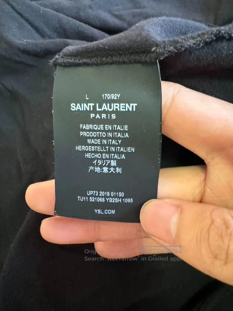 Saint Laurent Paris SAINT LAURENT Paris Tower Short Sleeve L. Size US L / EU 52-54 / 3 - 3 Thumbnail