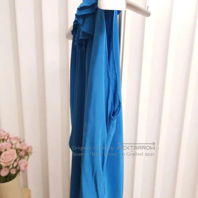 Chanel Chanel Blue Silk Cold Shoulder Blouse . Size M / US 6-8 / IT 42-44 - 9 Thumbnail