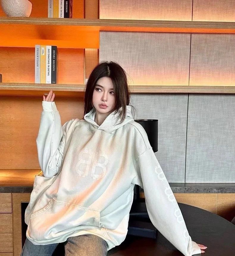 Balenciaga Balenciaga Make old double B hooded sweaters Size US L / EU 52-54 / 3 - 5 Thumbnail