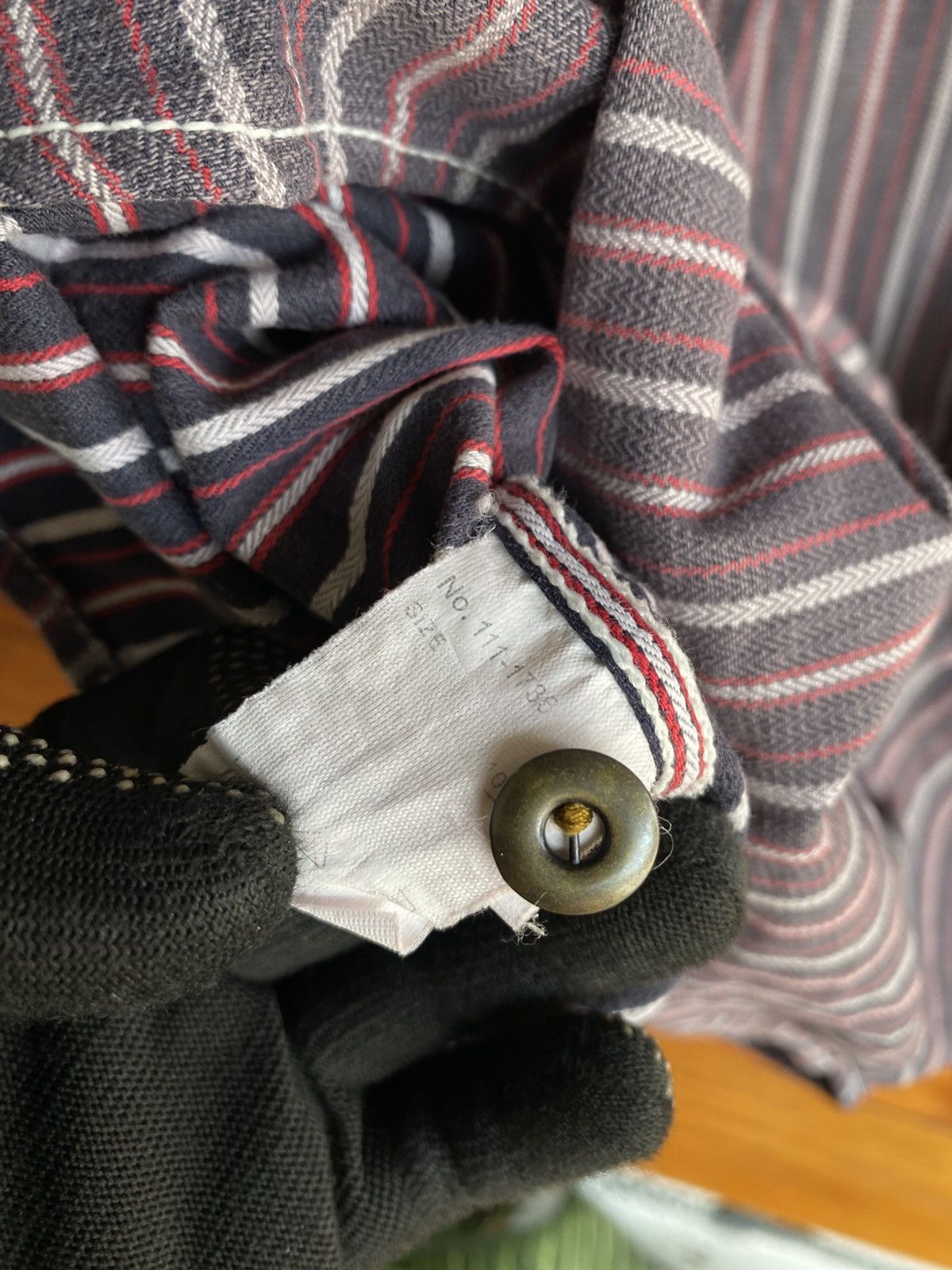 Japanese Brand Cox Original Create Barefoot Striped Zip Shirt Casual Shirt Size US M / EU 48-50 / 2 - 13 Thumbnail