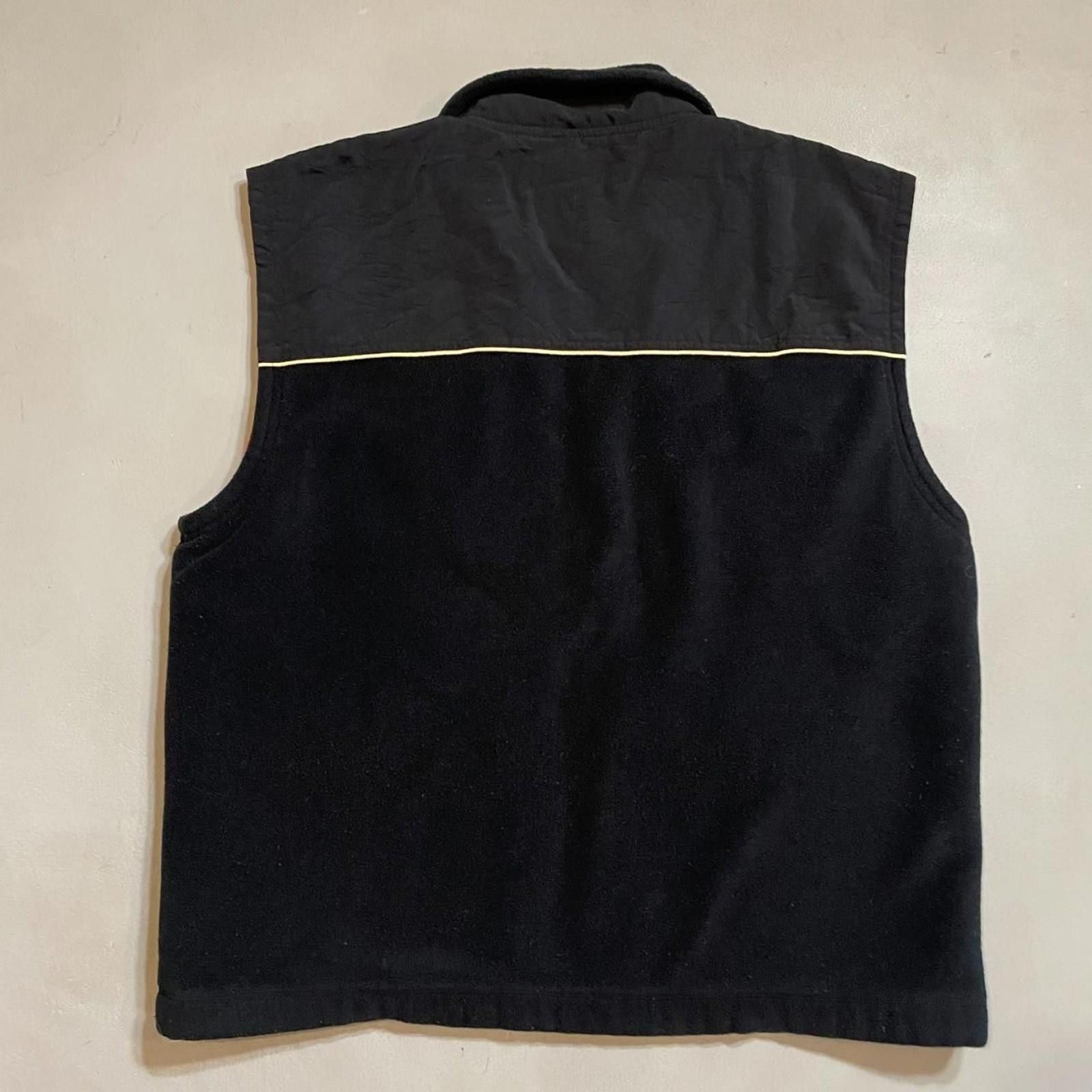 Fila 90s Fila Sport Downhill Black Vest Fleece Zip Up Mesh Lined Size US XL / EU 56 / 4 - 2 Thumbnail