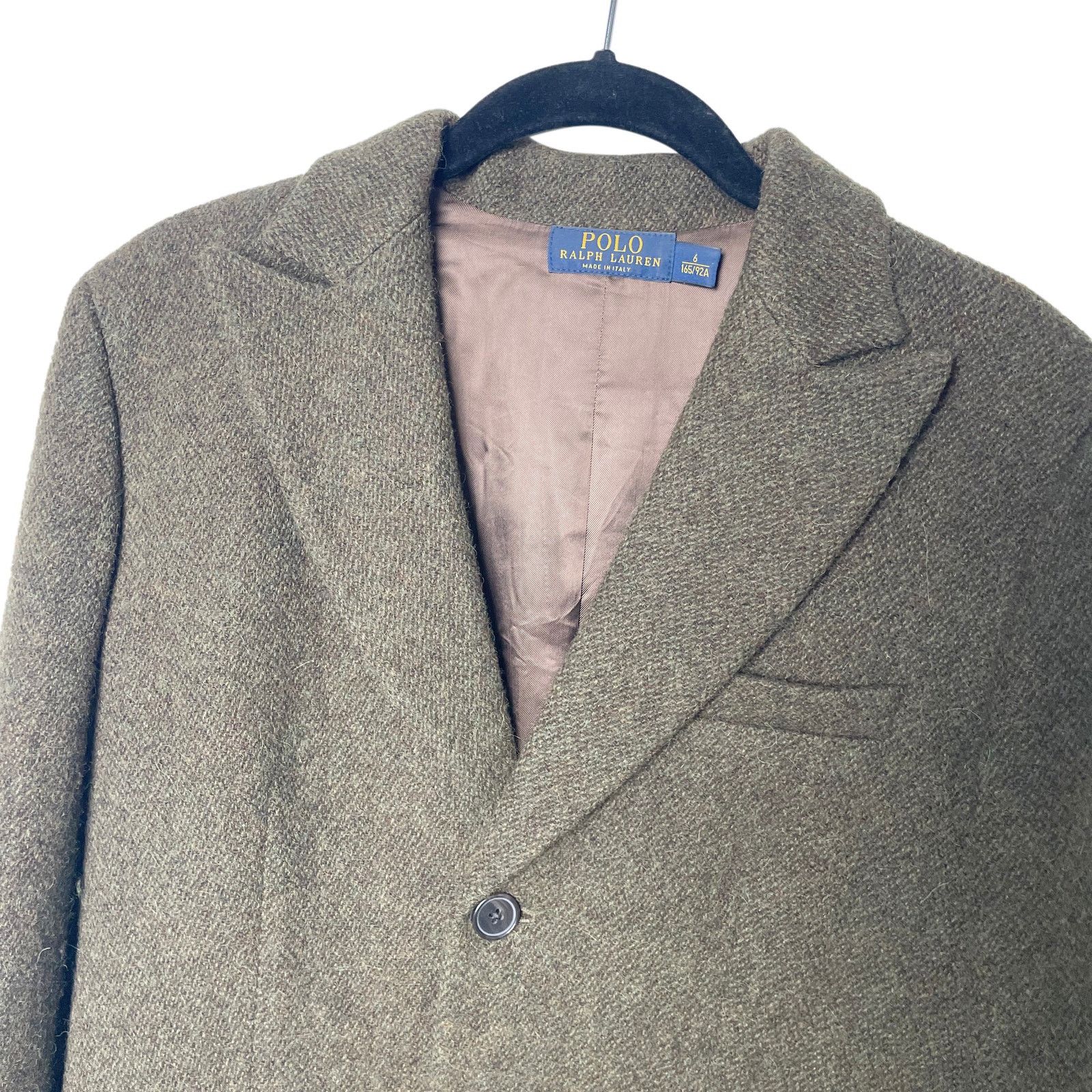 Ralph Lauren Brown/Green Wool Blazer Size XS / US 0-2 / IT 36-38 - 2 Thumbnail