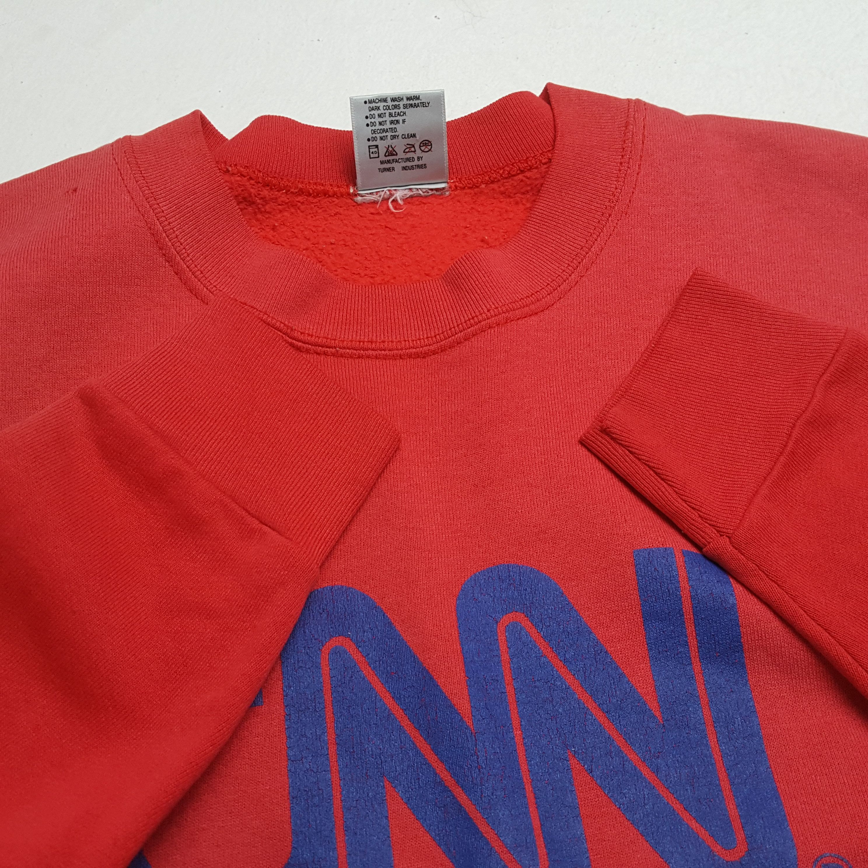Vintage CNN ATLANTA News Channel Promo Style Vintage Sweatshirt Size US M / EU 48-50 / 2 - 7 Thumbnail