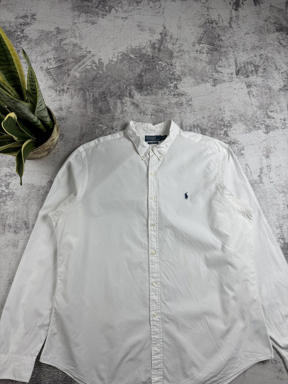 Polo Ralph Lauren Polo Ralph Lauren White XXL Size Button Slim Fit Classic Collar LongSleeve Shirt Size US XXL / EU 58 / 5 - 4 Thumbnail