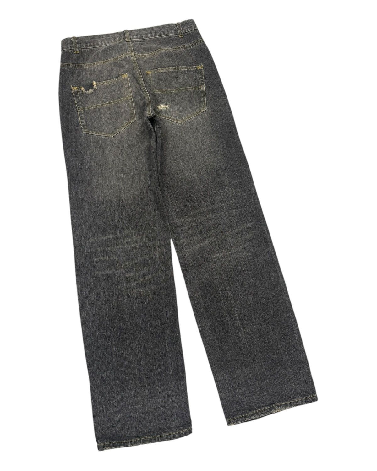 If Six Was Nine Vintage ROUGHNESS TROOP Ripped Baggy Denim Jeans Size US 30 / EU 46 - 4 Thumbnail
