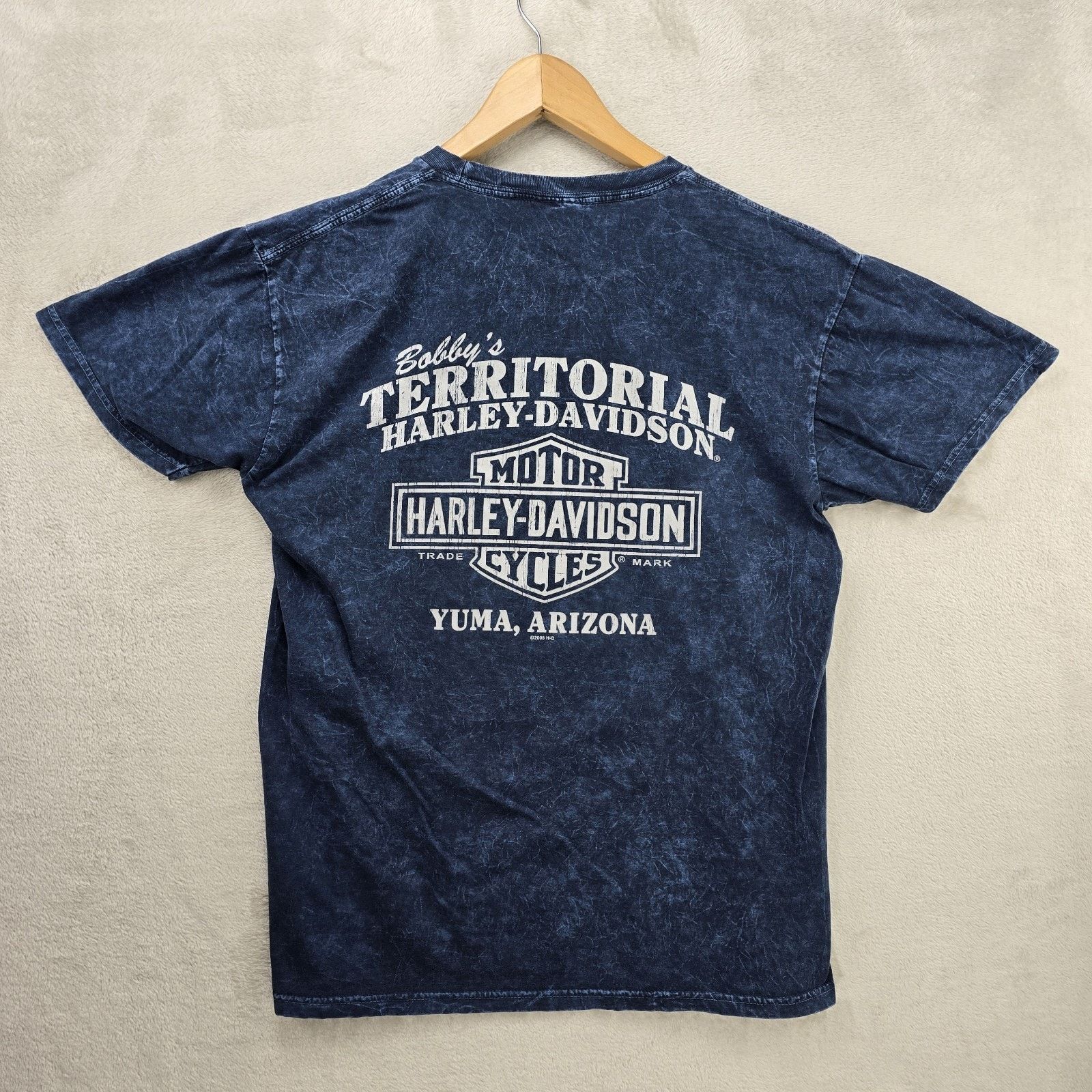 Harley Davidson Harley Davidson Shirt Large Yuma Arizona Y2K 2009 Acid Wash Size US L / EU 52-54 / 3 - 6 Thumbnail