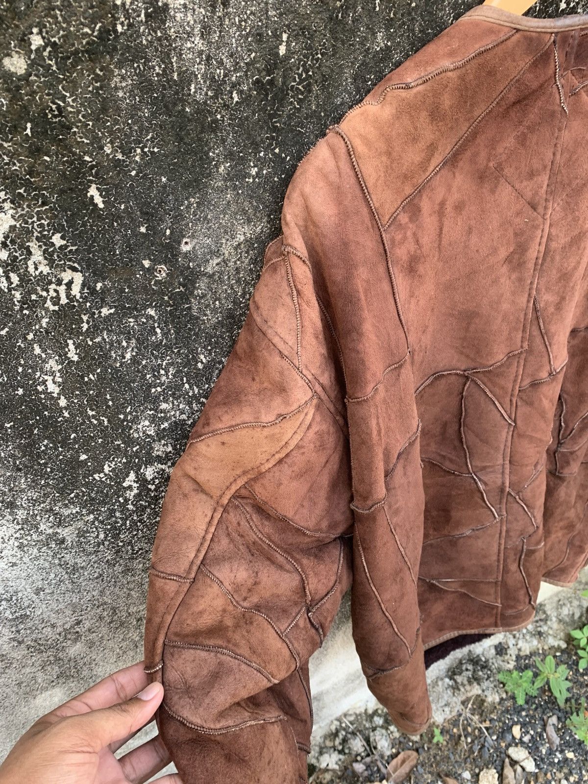 Hai Sporting Gear 90’s Hai Sporting Gear Issey Miyaki Patchwork Leather Jacket Size US M / EU 48-50 / 2 - 12 Thumbnail