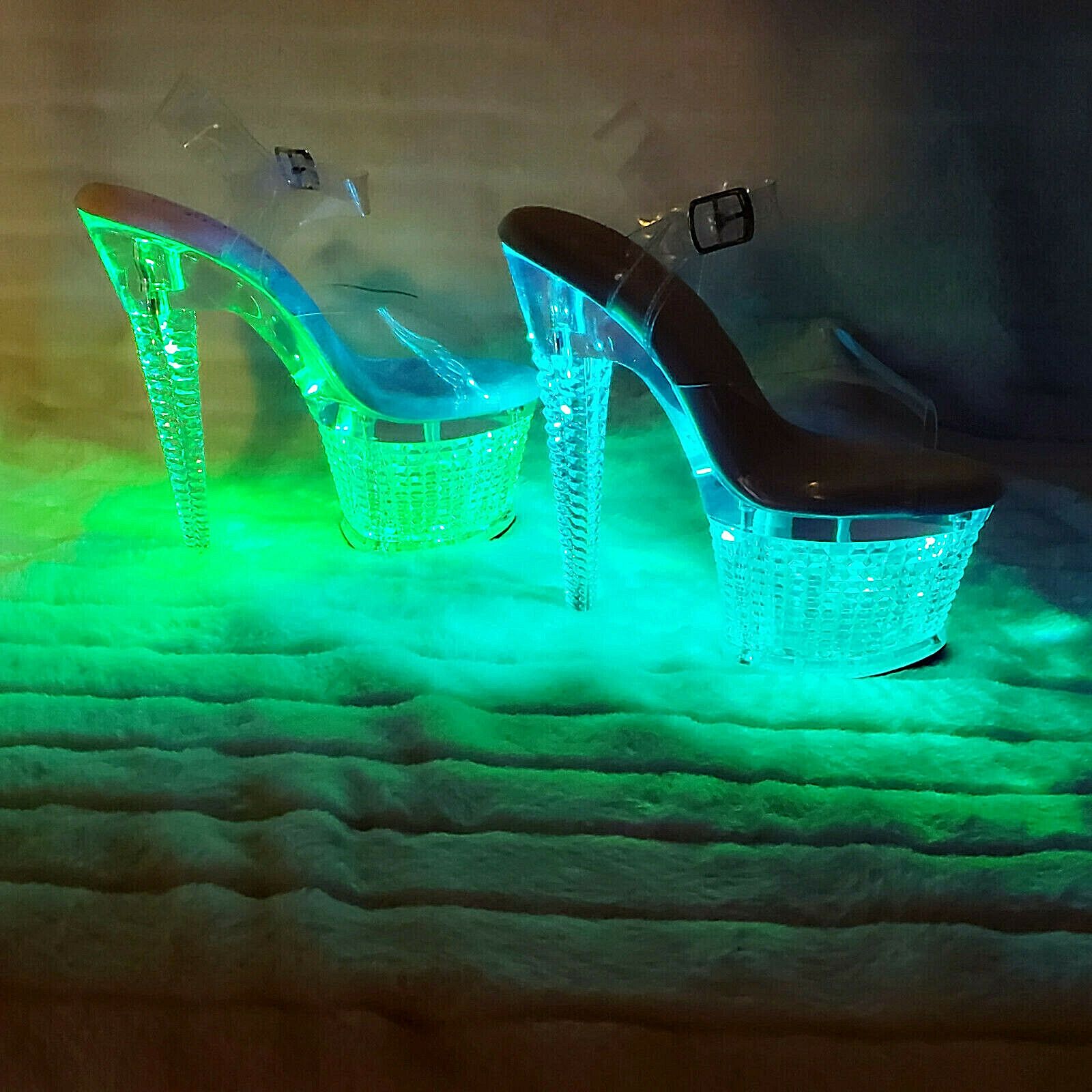 Other Flashdance 708 Multi Color Platform Shoes Sandals 7" High He Size US 7 / IT 37 - 4 Thumbnail