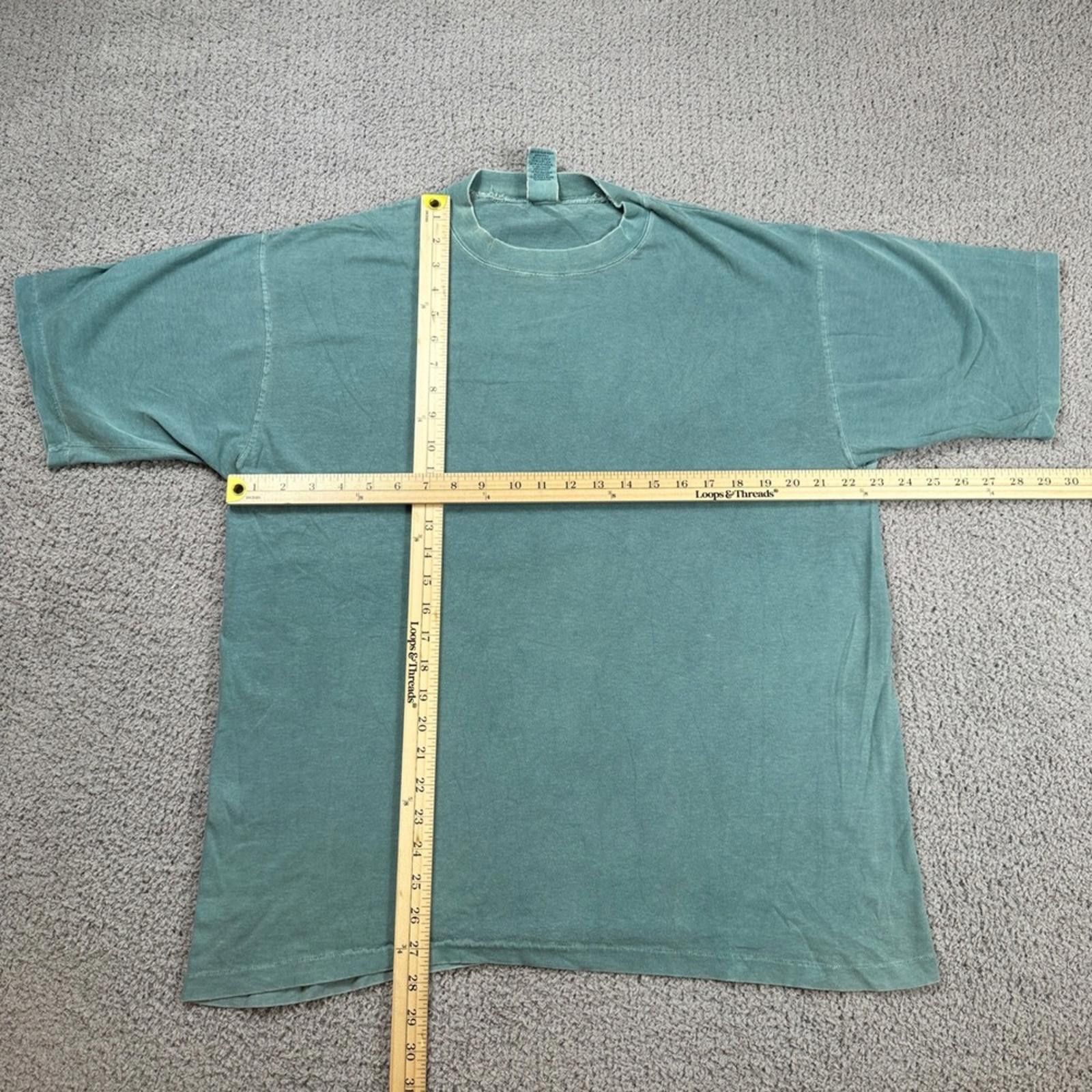 Gap 90s Vintage GAP T Shirt Made in USA Mens M Blue Teal Washed Size US M / EU 48-50 / 2 - 2 Thumbnail