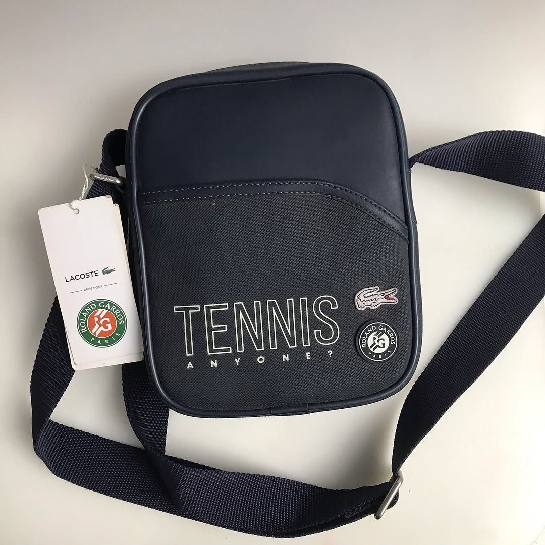 Lacoste Lacoste X Rolland Garros Tennis casual waist sling Bag navy Size ONE SIZE - 7 Thumbnail
