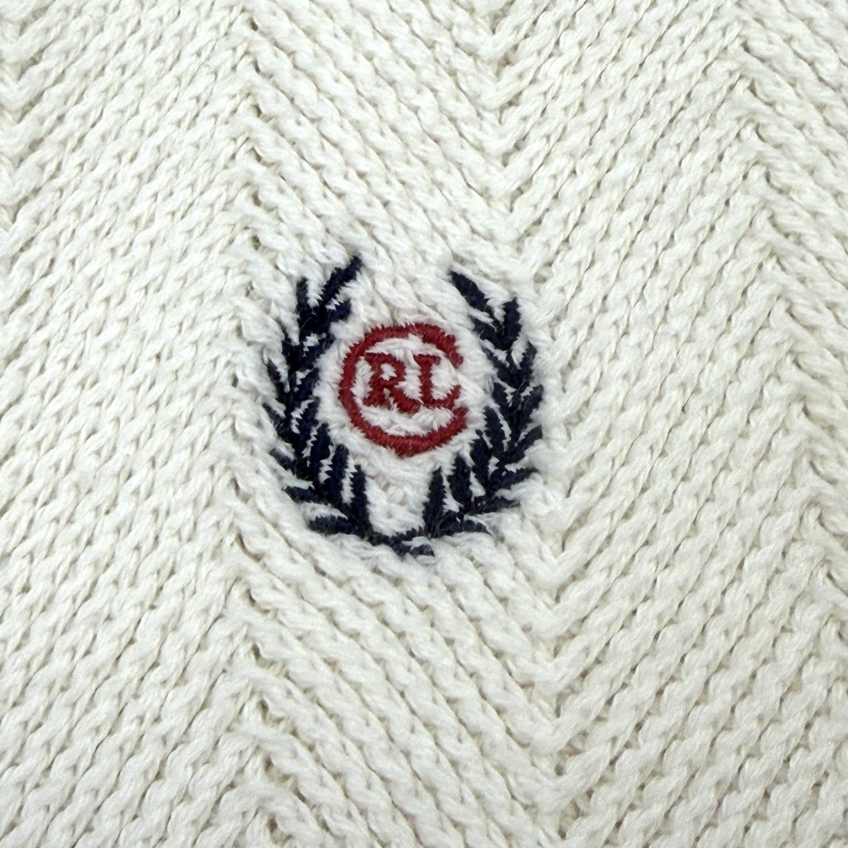 Chaps VINTAGE Chaps Ralph Lauren Sweater Mens XL White Cotton Knit Crest USA 90s Size US XL / EU 56 / 4 - 5 Thumbnail