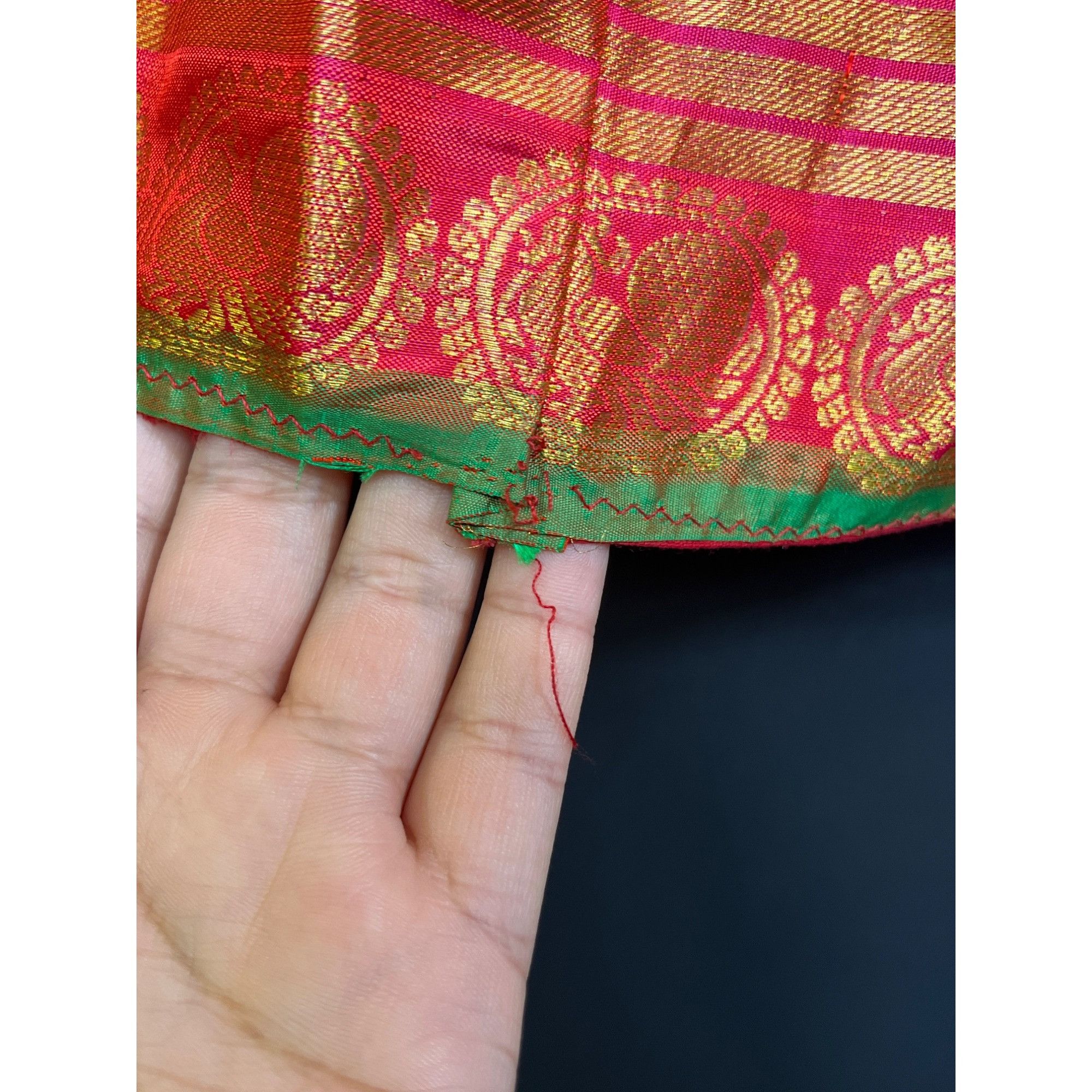 Other Traditional Indian Banarasi Brocade Full-Length Skirt SKU 71 Size 27" / US 4 / IT 40 - 4 Thumbnail