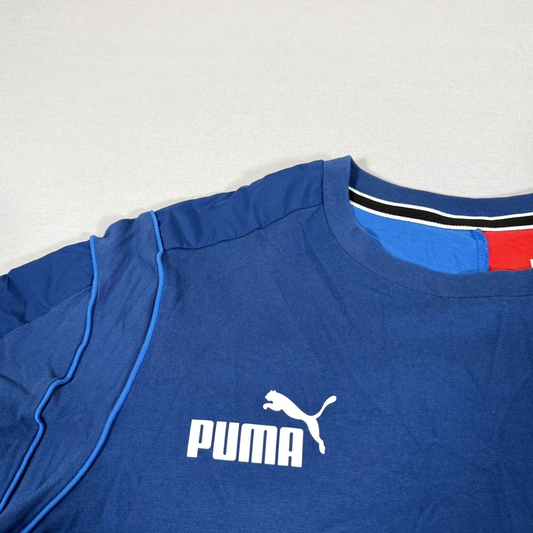 Puma PUMA Shirt Mens Large Blue BMW Motorsport Racing Colorblock T-Shirt Size US L / EU 52-54 / 3 - 4 Thumbnail
