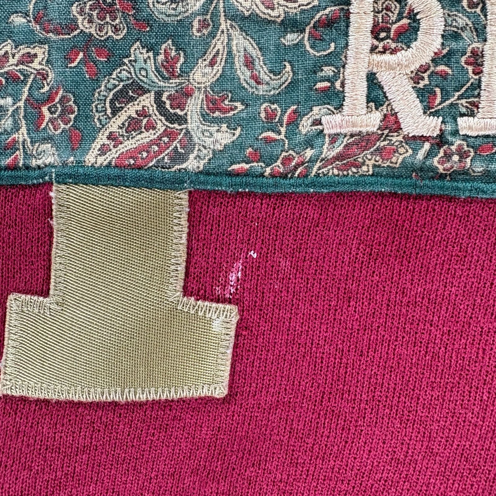 Hanes VTG Hanes Rho Chi Sweatshirt XL Maroon 90s Greek Letter Rush Size US XL / EU 56 / 4 - 4 Thumbnail