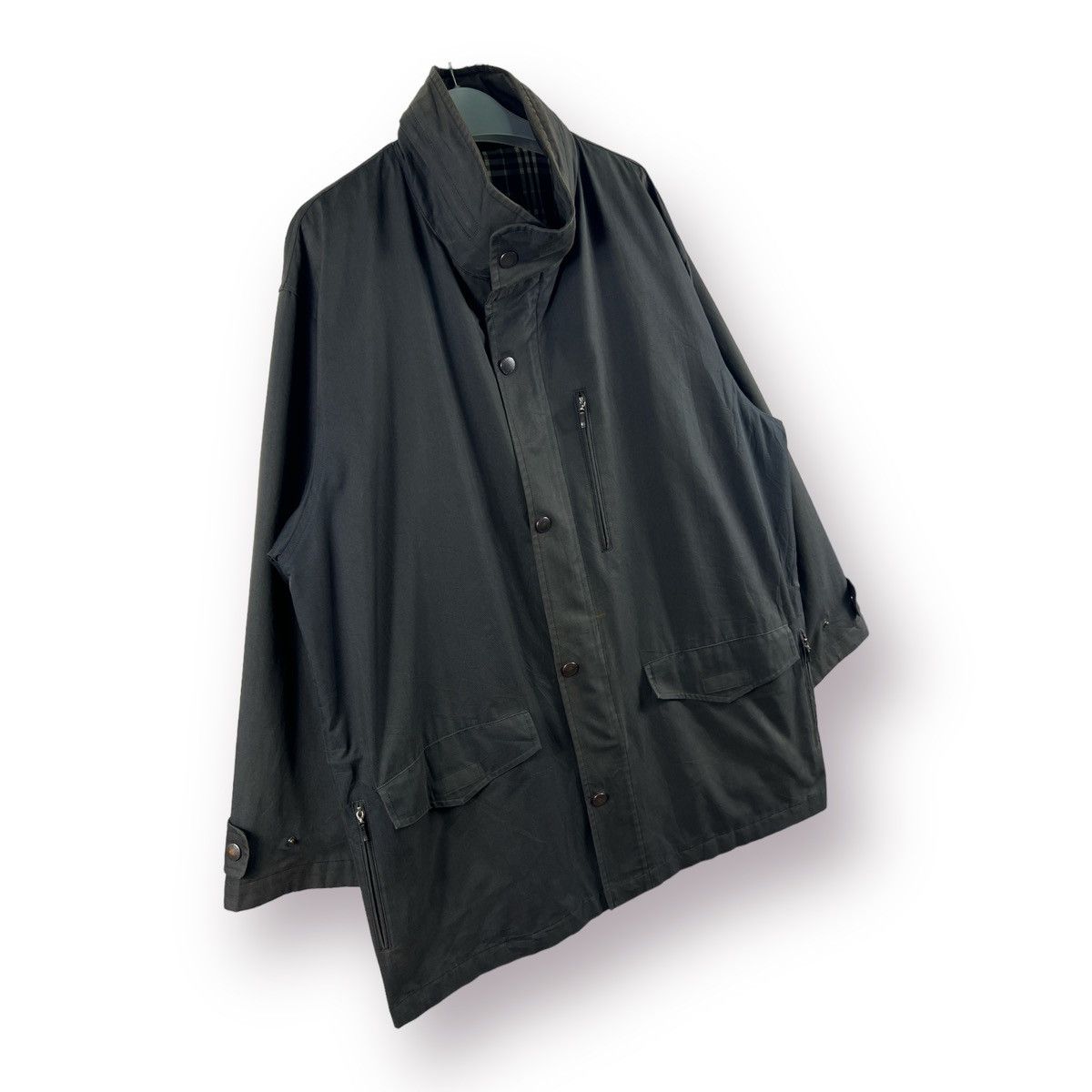 Burberry 🔥 DISTRESSED 🔥 NOVA CHECK BARNCOAT HIDDEN HOOD - L Size US L / EU 52-54 / 3 - 4 Thumbnail
