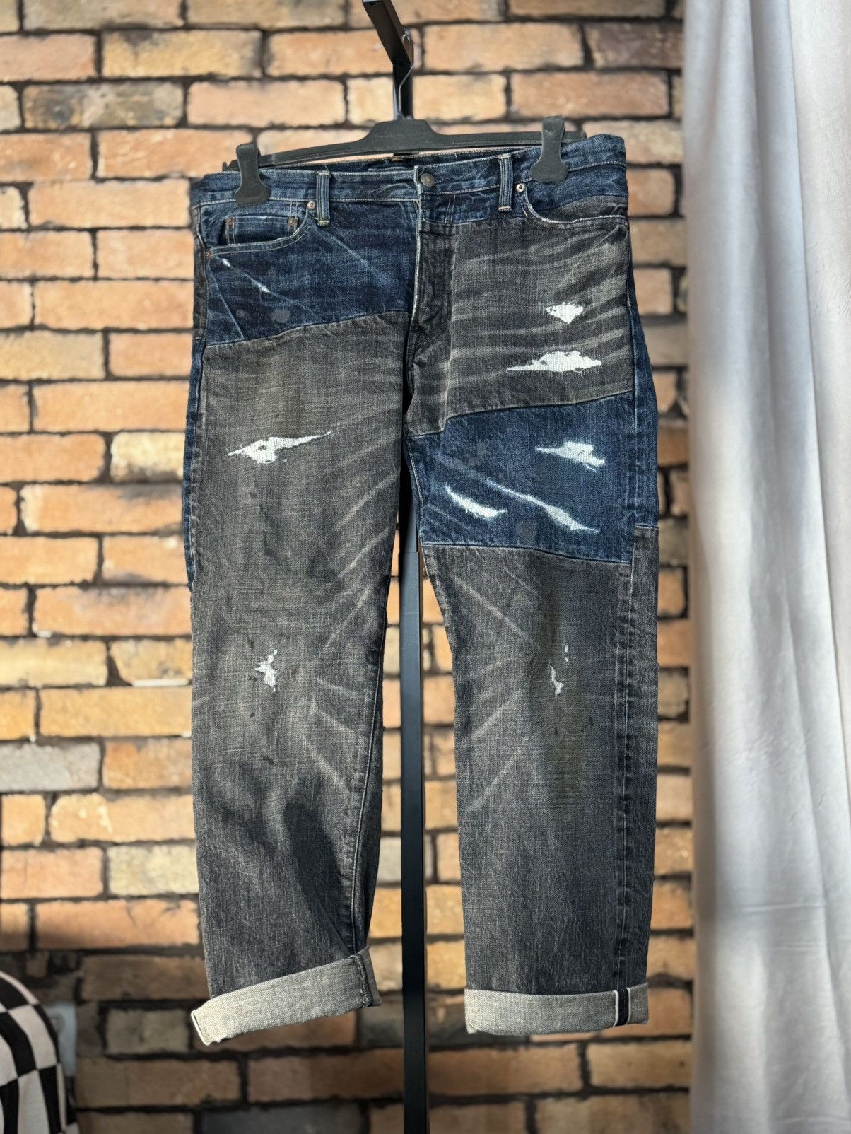 Maison MIHARA YASUHIRO $648 SELVEDGE DENIM RED LINE MIHARA YASUHIRO JEANS JAPANESE Size US 36 / EU 52 - 1 Thumbnail