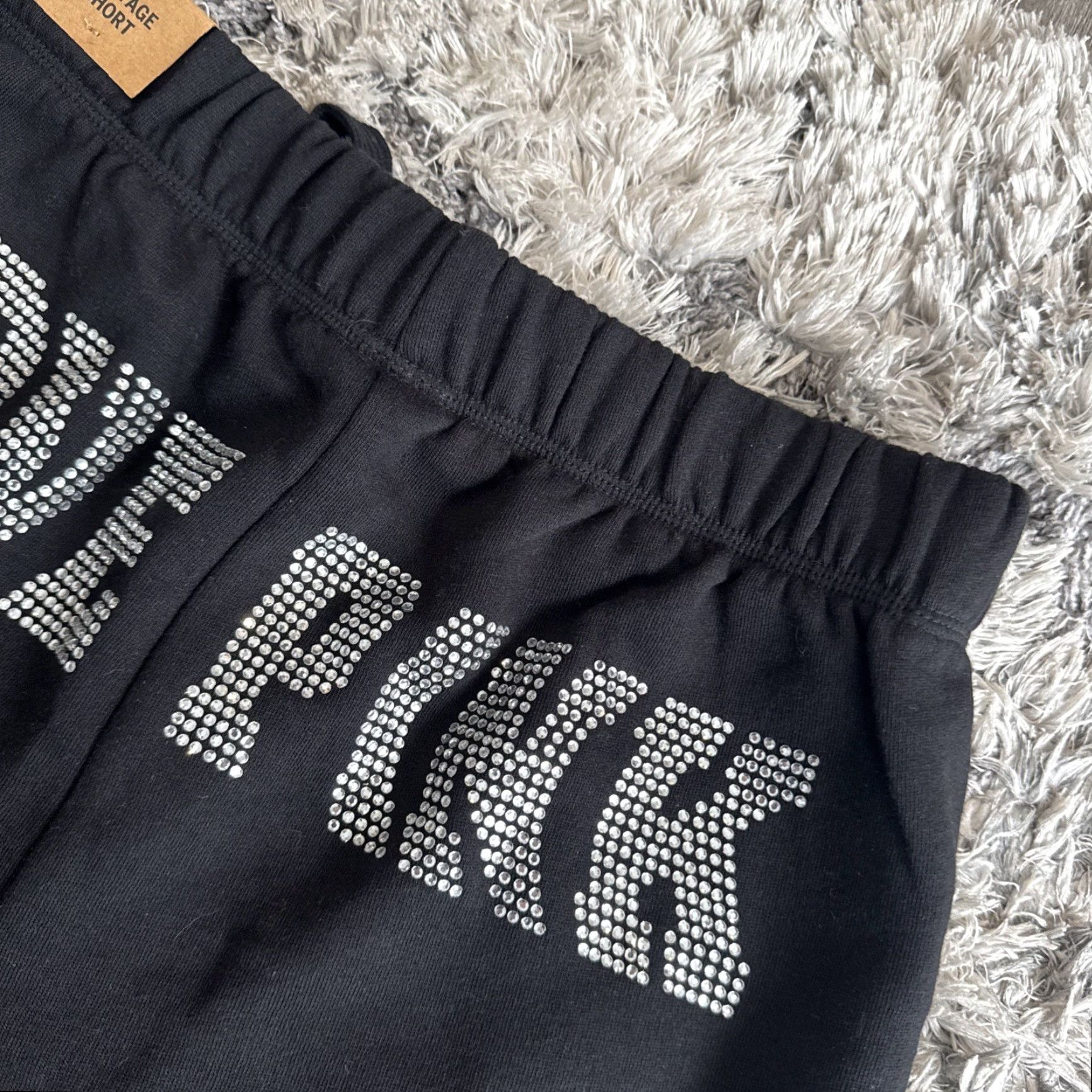 Victoria's Secret VINTAGE Victoria's Secret Love Pink Heritage Shorts S Womens Black Bedazzled RARE BNWT Size 28" / US 6 / IT 42 - 2 Thumbnail