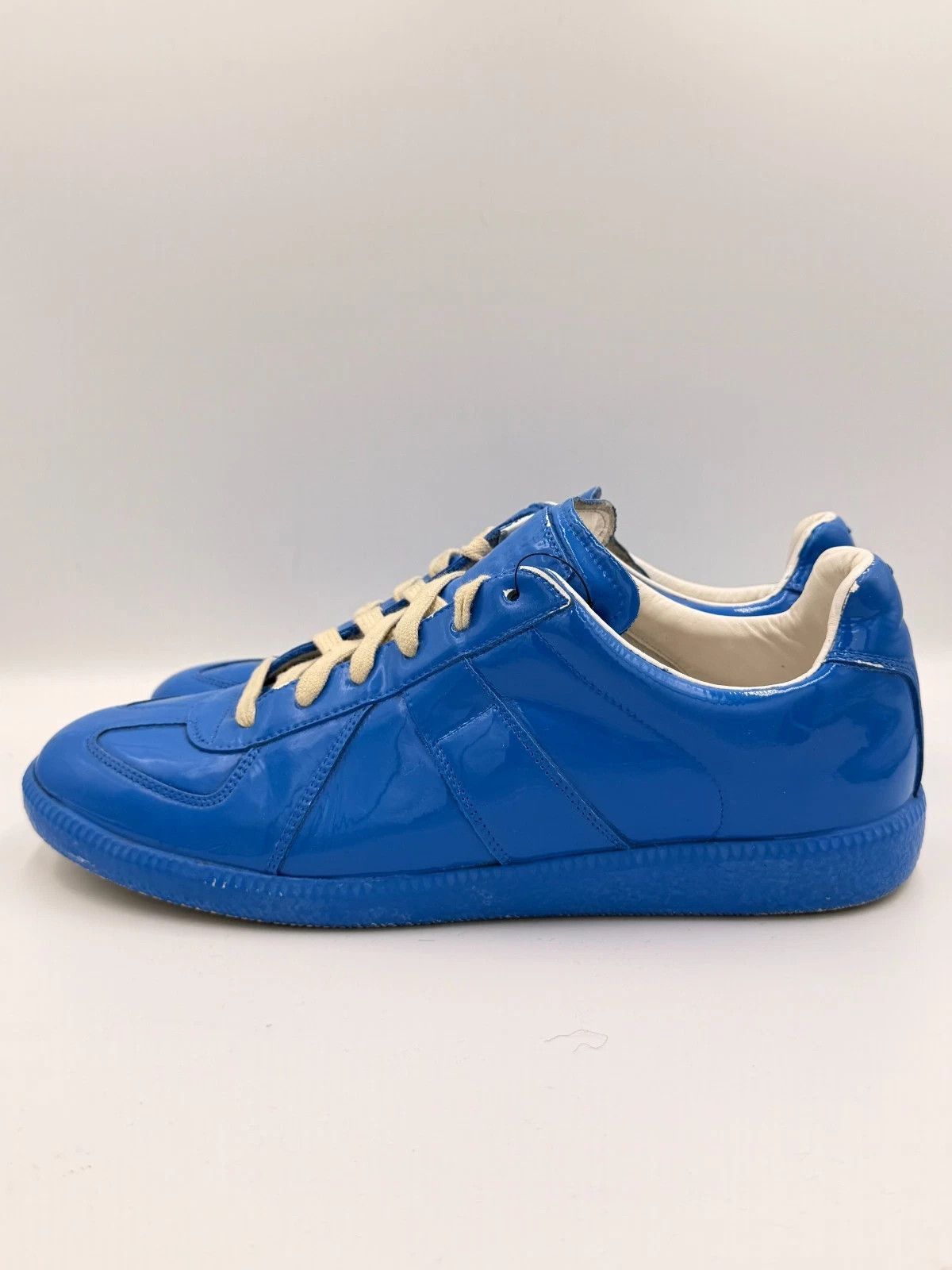 Maison Margiela Maison Margiela Replica German Army Trainer Blue Patent GAT Size US 9 / EU 42 - 4 Thumbnail