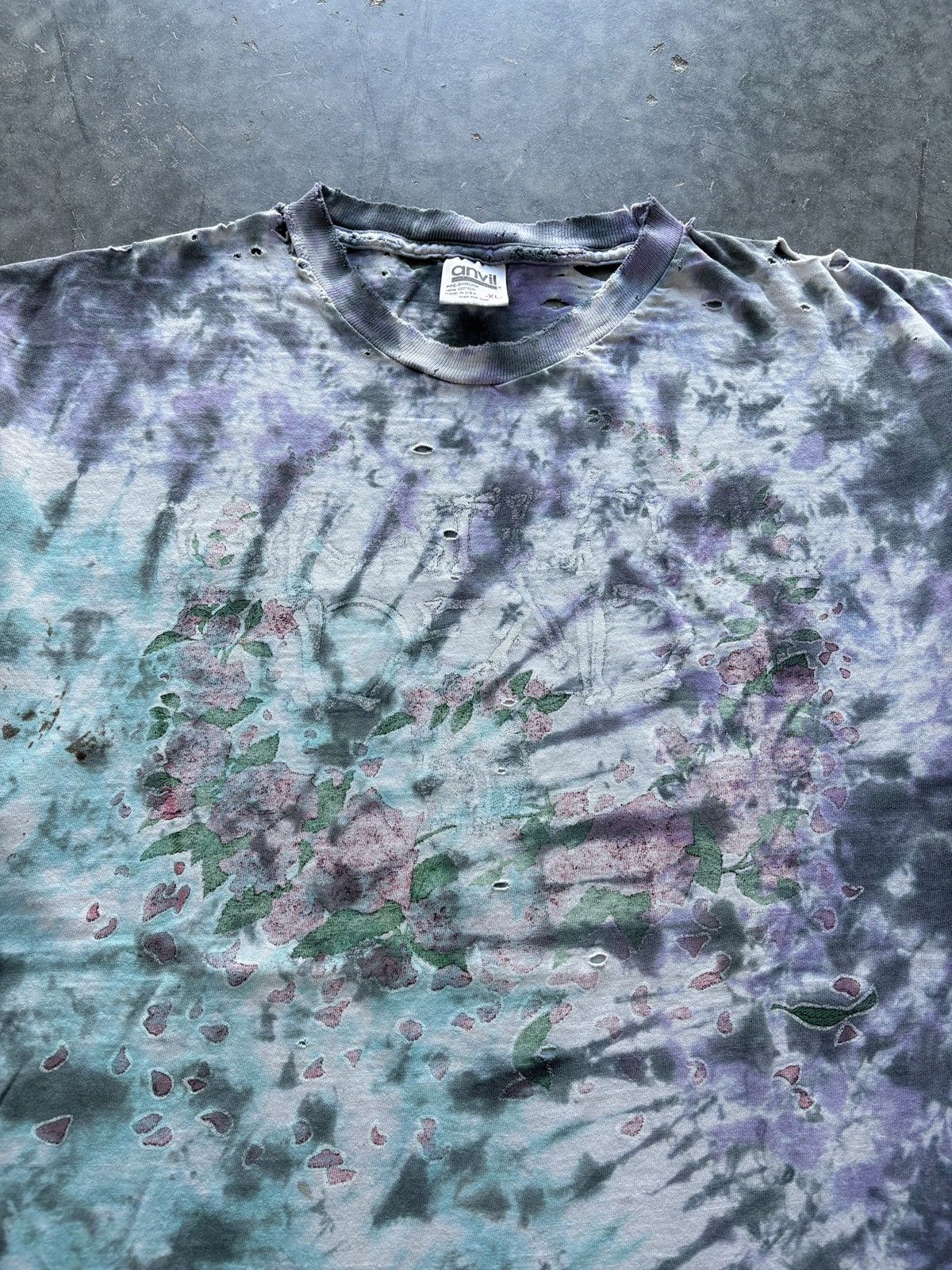 Band Tees Vintage 90s Thrashed Grateful Dead Tee Size US XL / EU 56 / 4 - 1 Thumbnail