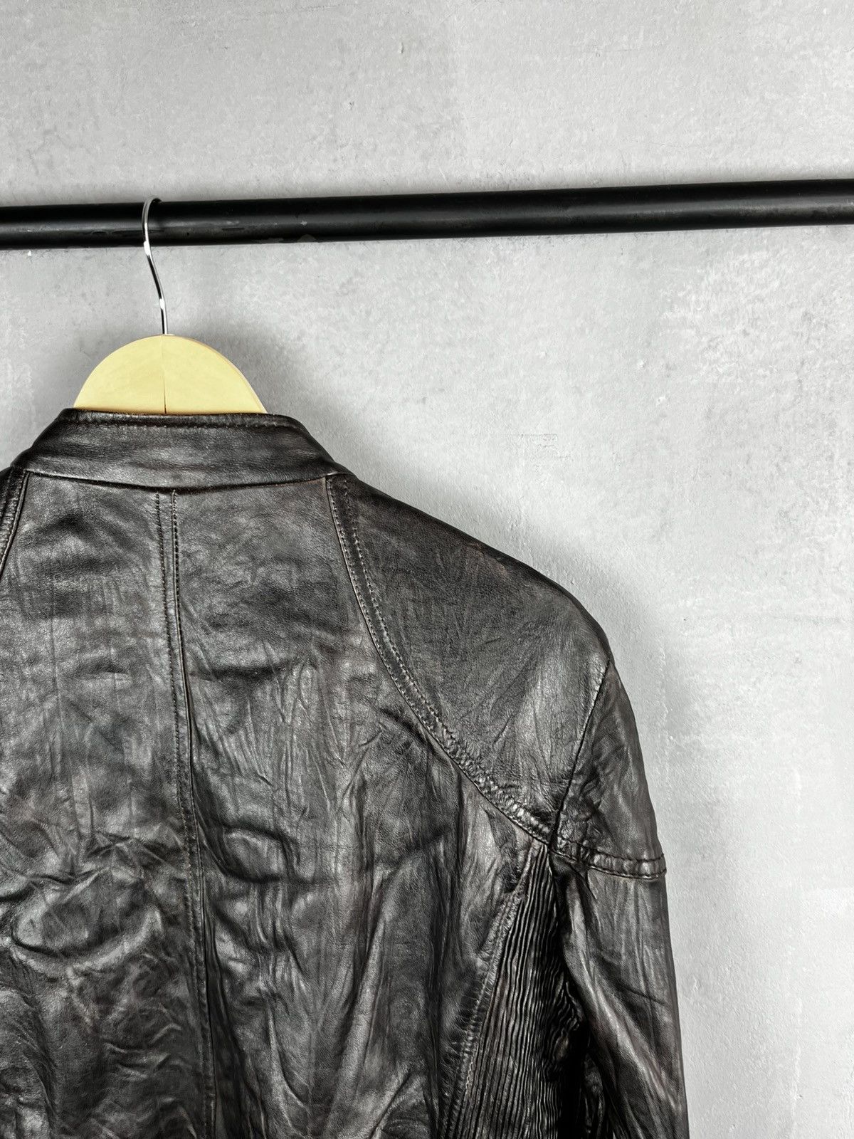 Other Kenneth Cole Avant Garde leather jacket Rick Owens style Y Size US S / EU 44-46 / 1 - 14 Thumbnail