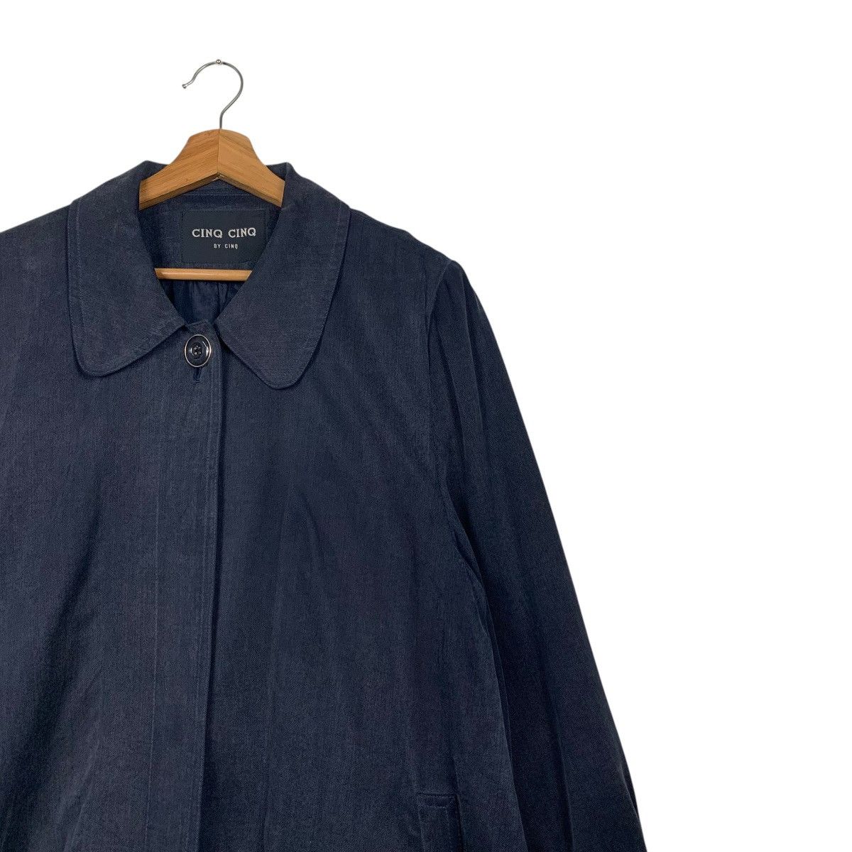 Japanese Brand CINQ CINQ By CINQ Tencel Overcoat Long Coat Jacket #2171-C96 Size M / US 6-8 / IT 42-44 - 6 Thumbnail