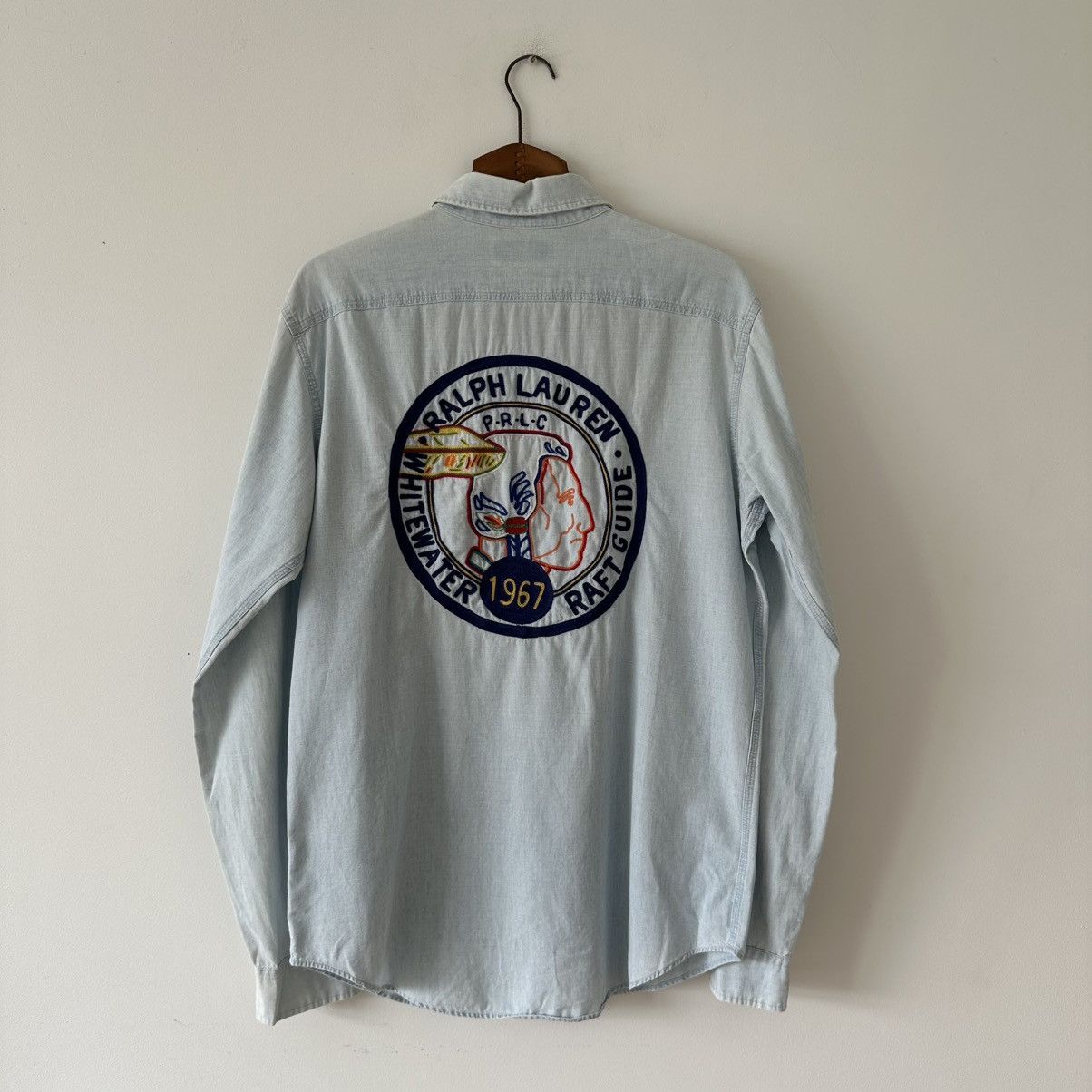 Polo Ralph Lauren Vintage Polo Ralph Lauren Whitewater Guide Chambray Shirt Size US M / EU 48-50 / 2 - 1 Thumbnail