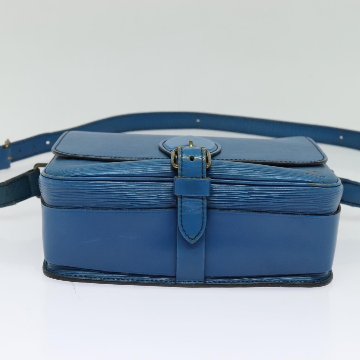 Louis Vuitton LOUIS VUITTON Epi Cartouchiere MM Shoulder Bag Blue M52245 Size ONE SIZE - 9 Thumbnail