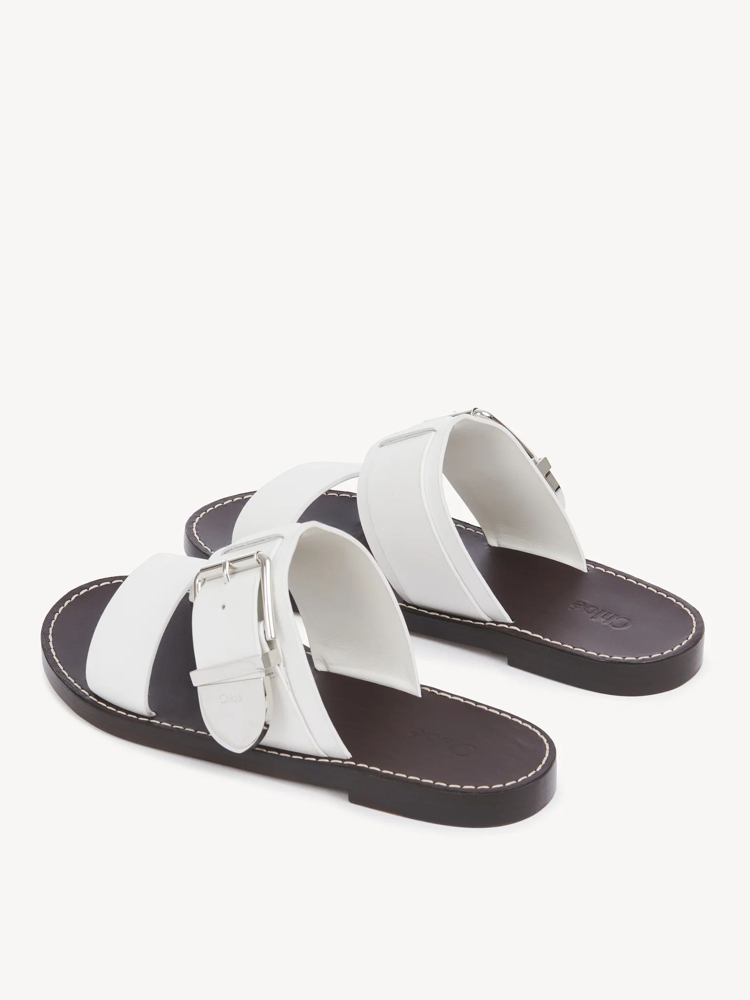 Chloe o1loc1c0425 Rebecca Slides in White Size US 8 / IT 38 - 5 Thumbnail