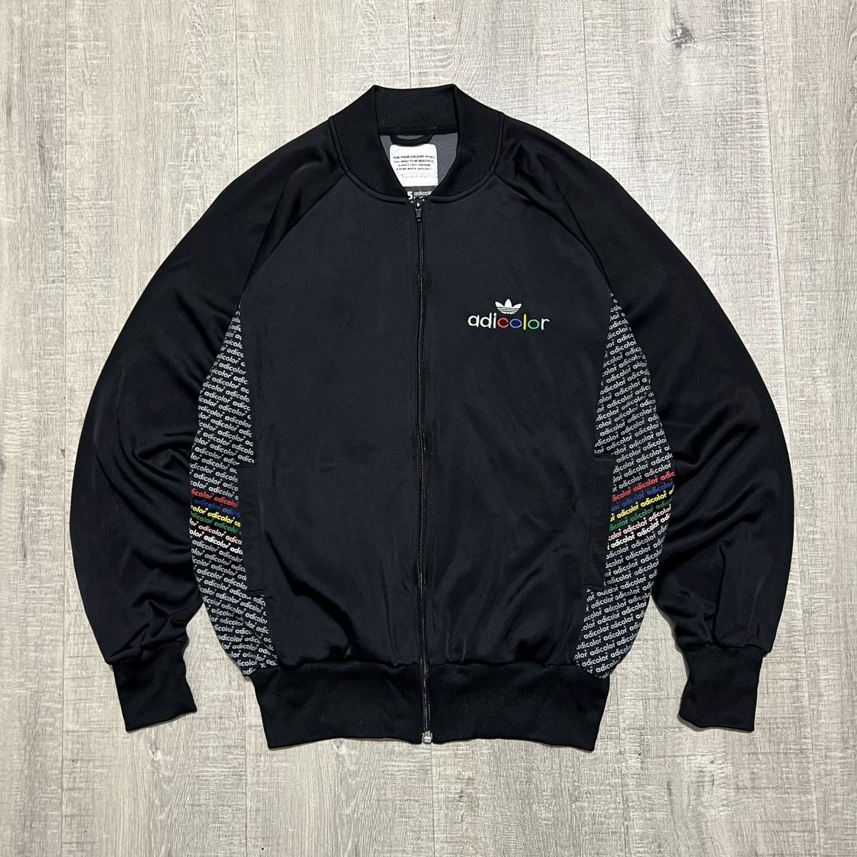 Bomber Vintage Graffiti Y2K Adicolor Adidas — Taille M, Style Skate, Deadstock