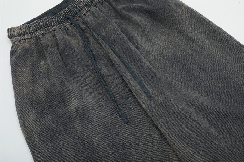 Japanese Brand × Jean Men's loose straight punk distressed tie-dye jeans Size US 32 / EU 48 - 6 Thumbnail