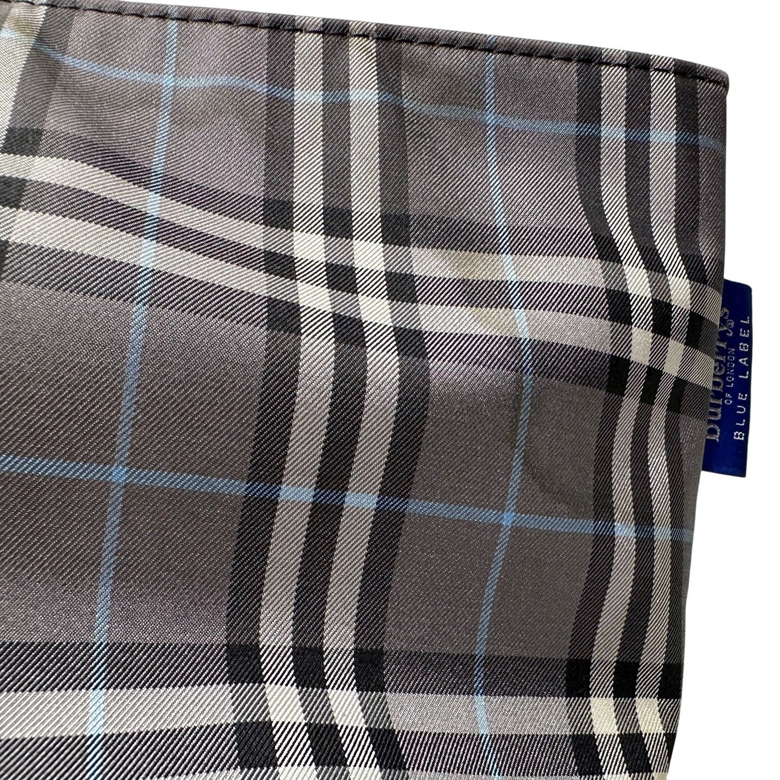 Burberry Autre Marque Burberrys London Gray Nova Check Blue Label Bag Size ONE SIZE - 14 Thumbnail
