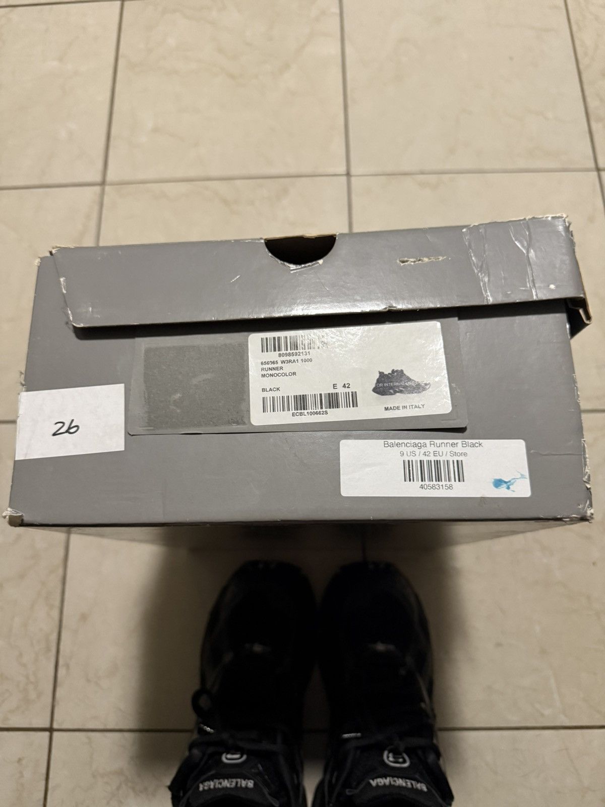 Balenciaga BALENCIAGA RUNNER SNEAKER IN BLACK Size US 9 / EU 42 - 7 Thumbnail