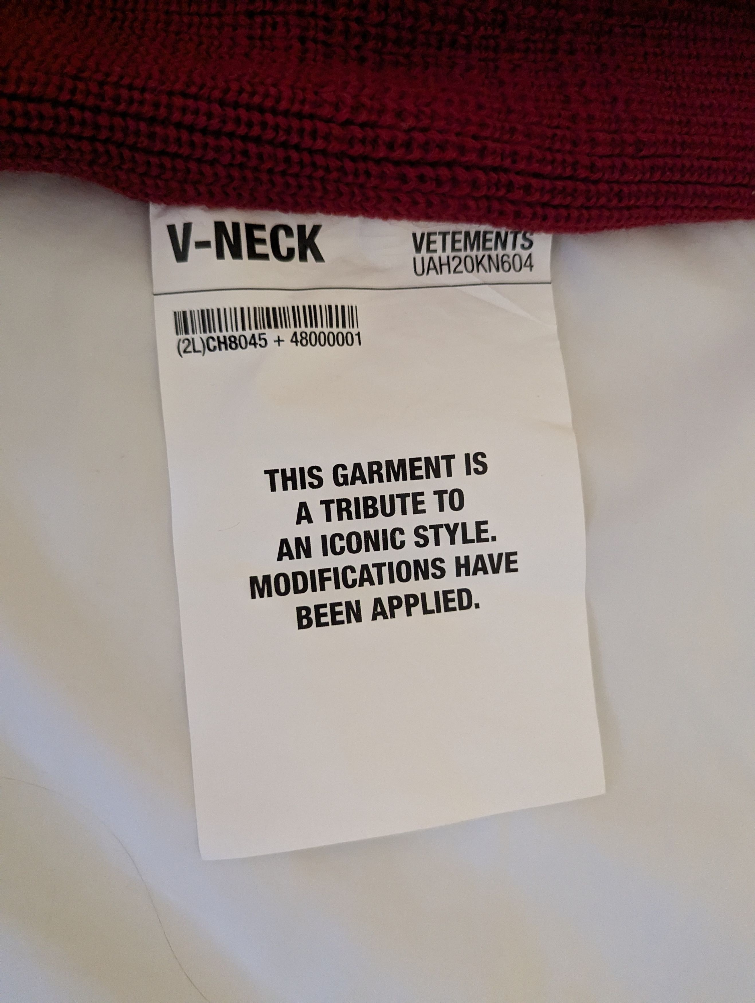 Vetements NEW Vetements Wool+ alpacaDistressed Kurt Cobain Moth eaten Size US M / EU 48-50 / 2 - 7 Thumbnail