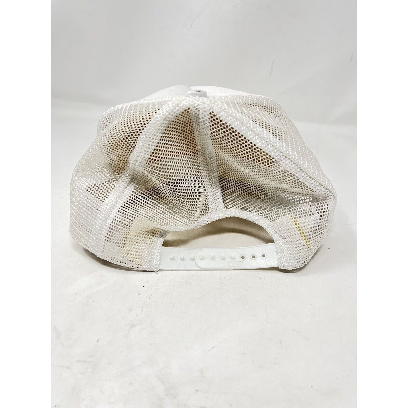 Otto Vintage OTTO Cap Dunlop Gold Leaf Trucker Hat Snapback White Size ONE SIZE - 3 Thumbnail