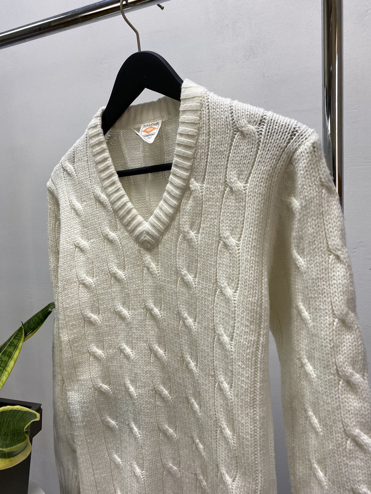 Umbro × Vintage Vintage 70s 80s Umbro Cable Sweater Men’s Sport White M Size US M / EU 48-50 / 2 - 7 Thumbnail