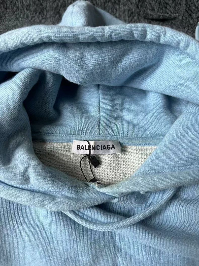 Balenciaga Balenciaga Smog Blue Lock Hoodie Size US XS / EU 42 / 0 - 3 Thumbnail