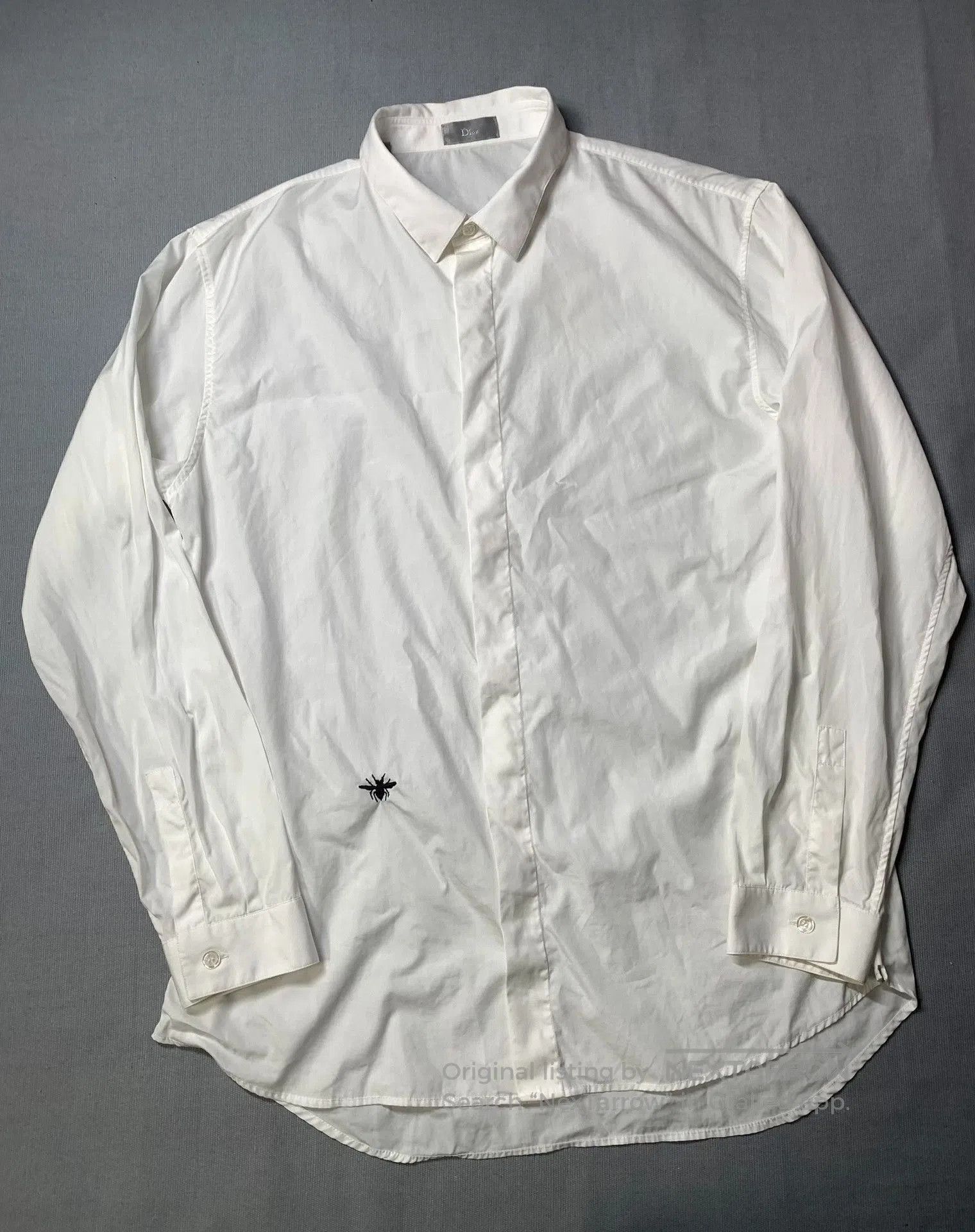 Dior Dior Bee Embroidery White Shirt. Size US M / EU 48-50 / 2 - 2 Thumbnail