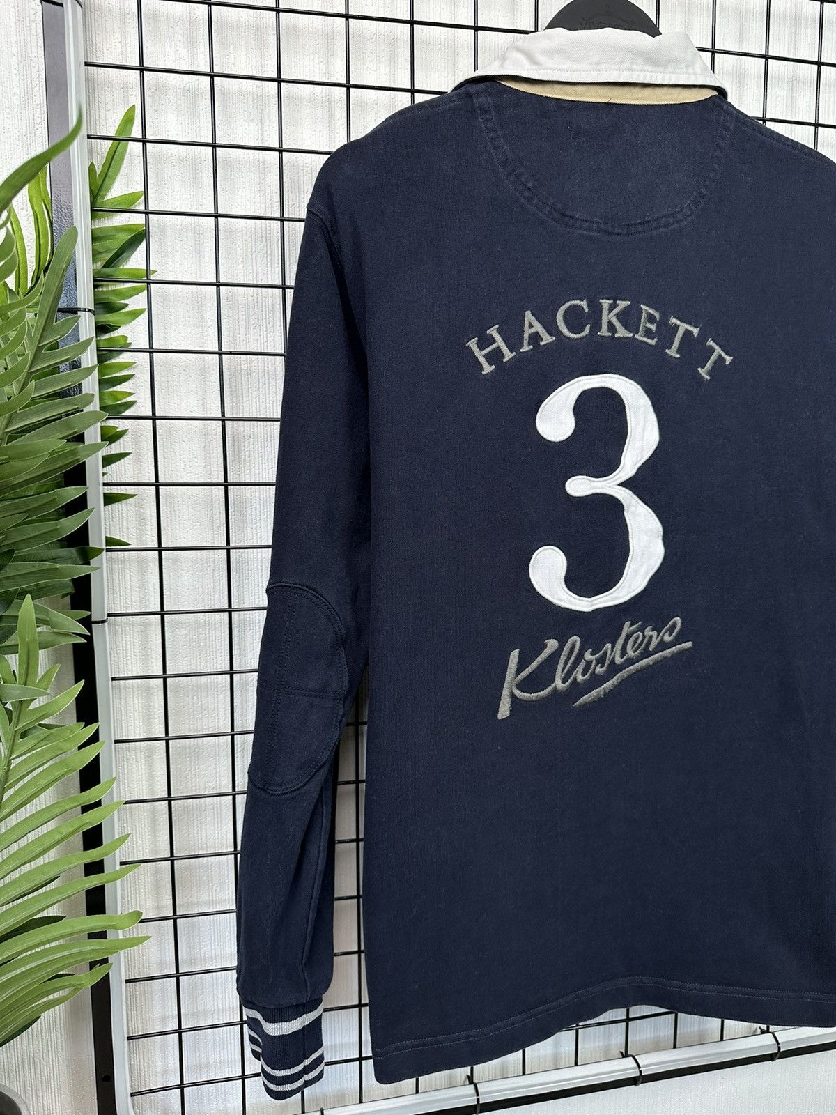 Hackett × Vintage Vintage Hackett London Snow polo team jersey #3 Men L Navy Size US L / EU 52-54 / 3 - 18 Thumbnail